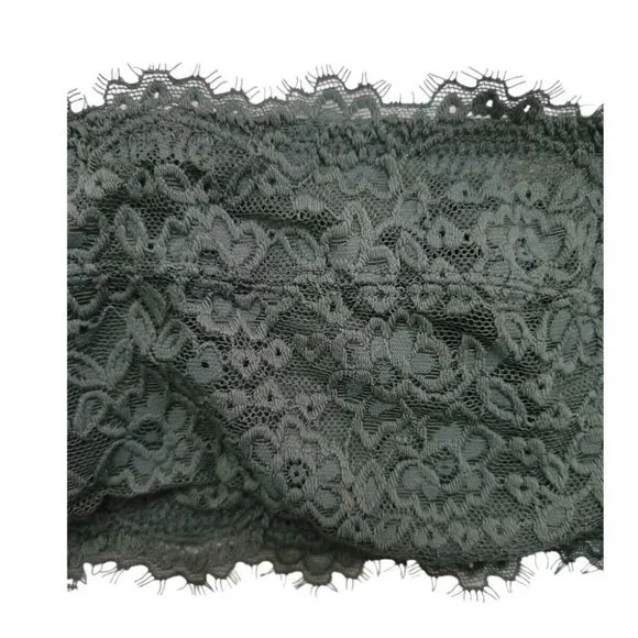 Aerie Eyelash Lace Bandeau Bra Strapless Underwire 32C NWOT - Picture 7 of 11